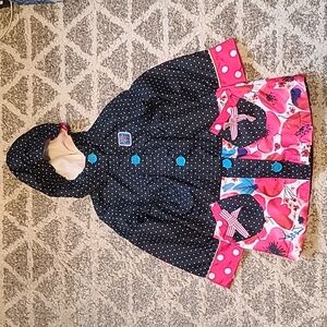 2 for $35 - Deux Par Deux Girls 3T Floral & Polka Dots Jacket